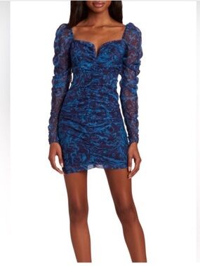 AMANDA UPRICHARD
Skylark Ruched Long Sleeve Minidress